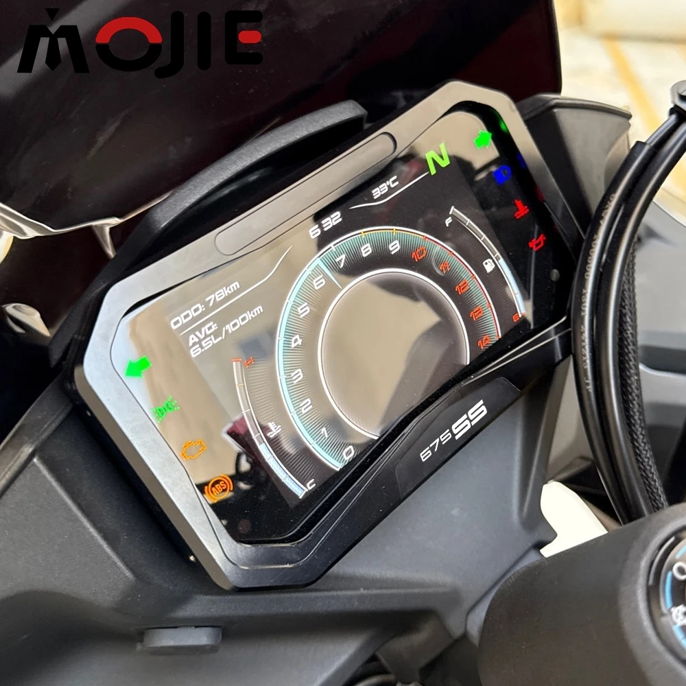 For CFMOTO 675SS 675NK 675SR-R 675 NK SRR SR-R SR TFT Anti Theft Dashboard Bezel Frame Cover Instrument Display Guard Protector