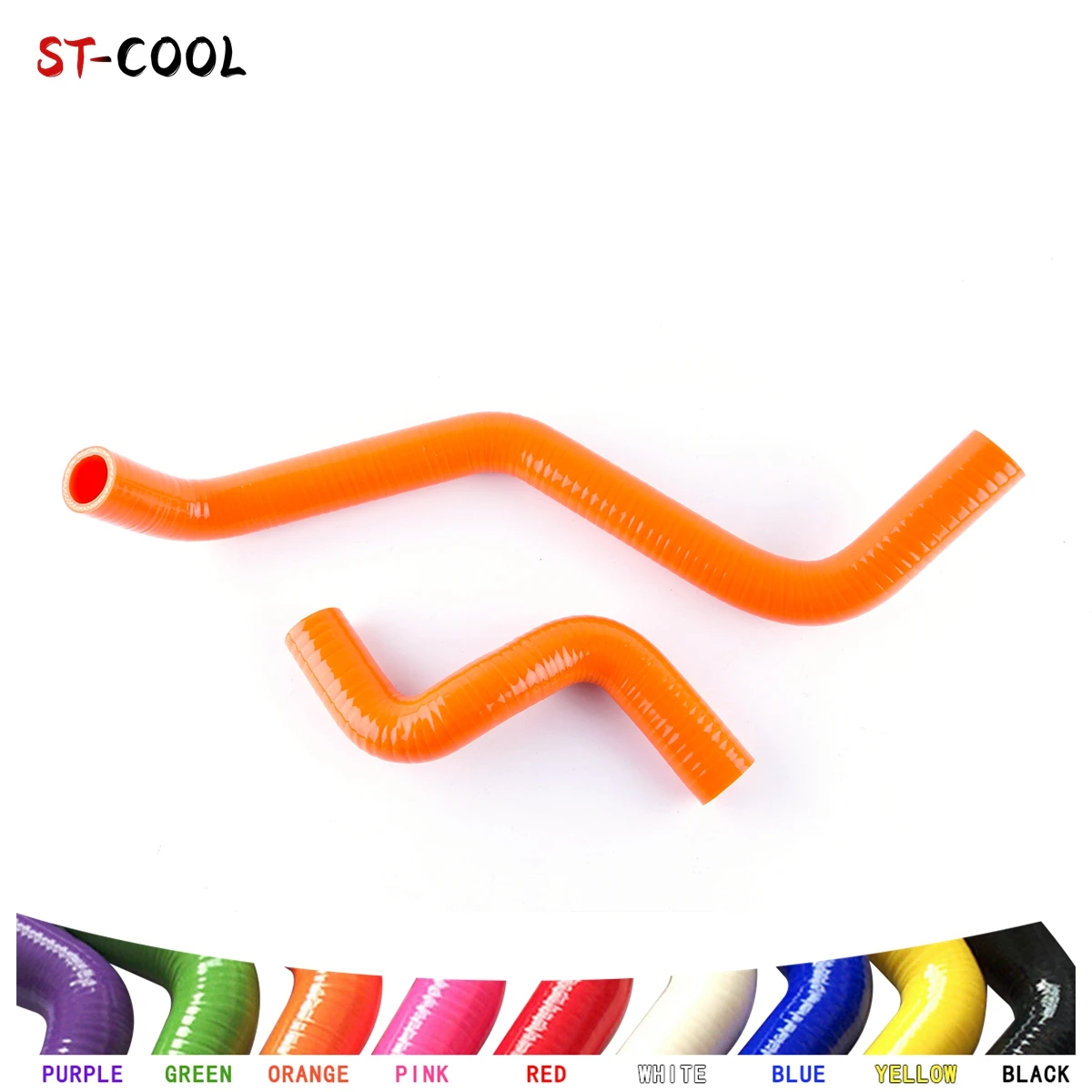 

For Toyota Starlet EP82 Glanza GT 4E-FTE 1.3L Turbo Silicone Coolant Hoses Kit Tubes Piping 2Pcs 10 Colors