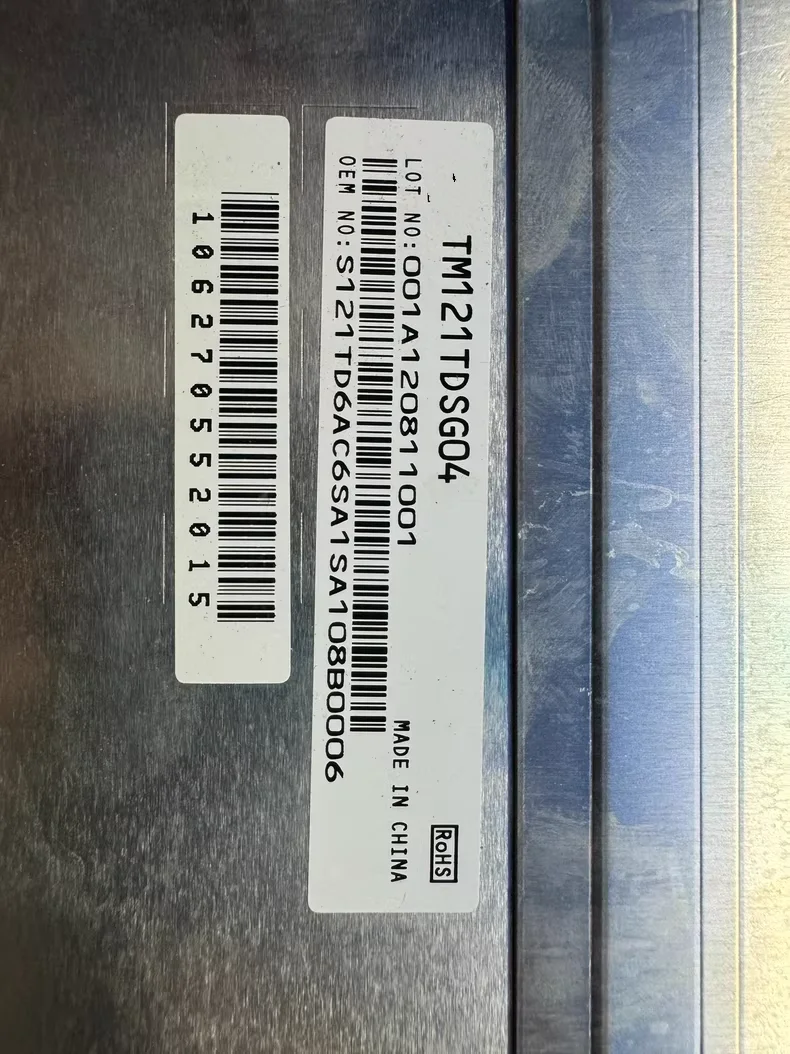 Panneau d'affichage d'écran LCD TM121TDSG04 de 12.1 pouces, le test en stock montre normalement