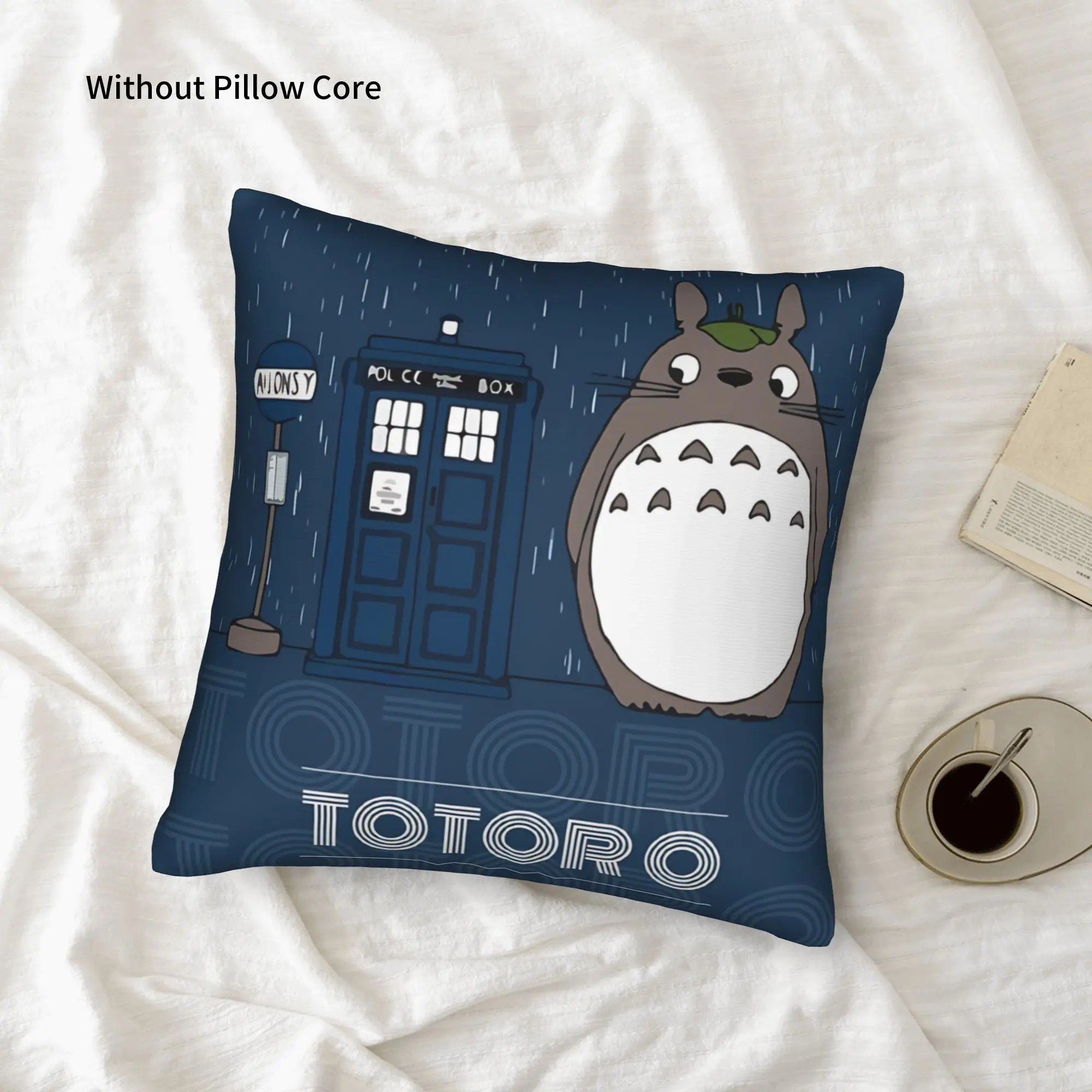 1PC Anime My Neighbor Totoros Pillow Case Double-Sided Printing  Sofa Cushion Bedroom Bedside Pillow