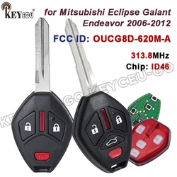 KEYECU OUCG8D-620M-A 313.8MHz ID46 Chip Remote Car Key Fob for Mitsubishi Eclipse Galant Endeavor 2006-2012