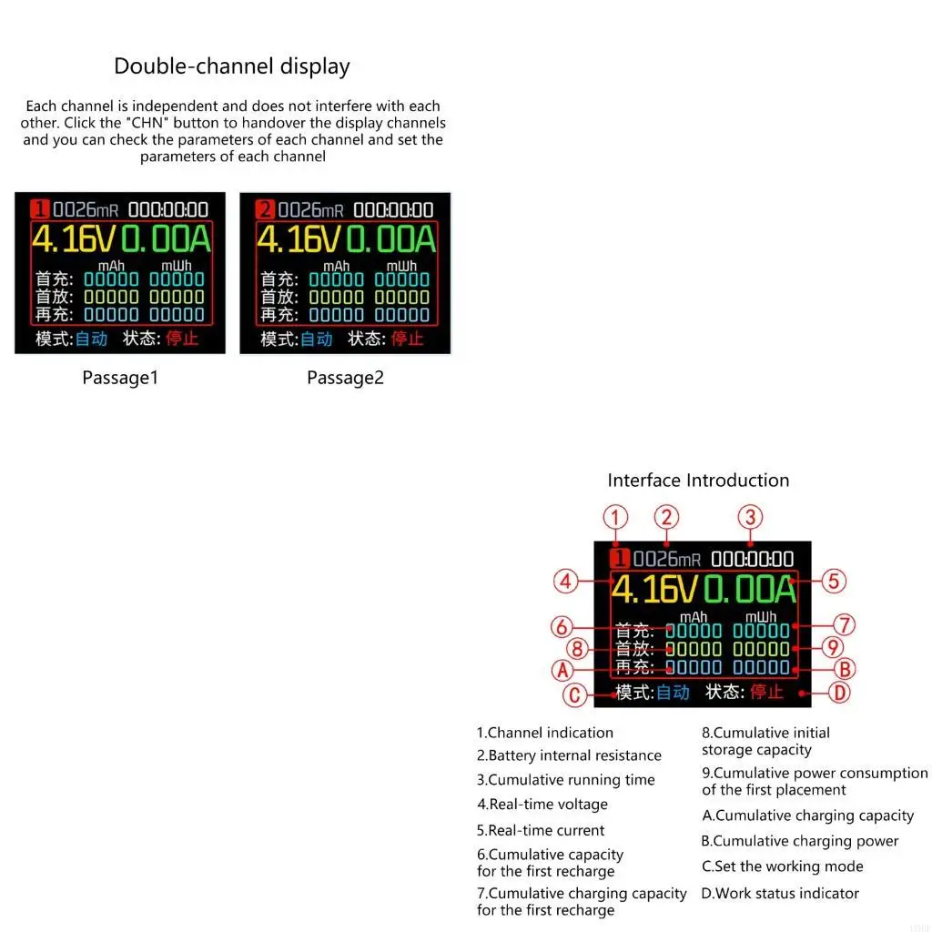   Upgrades Double Port 18650 Battery Capacity Analyzers with Auto Data Storage