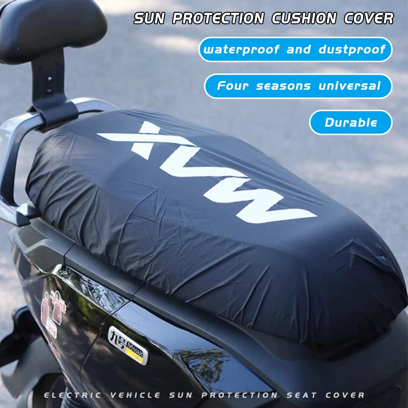 

Motorcycle Seat Cover Mopeds Waterproof Seat Cover Flexible Saddle-Cover Black Sun-Protection Heat Insulation Covers Universal