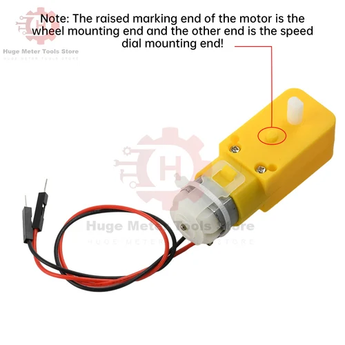 Imagen 2 del producto Motor eléctrico TT de 3V-6V CC, Motor con engranaje de doble eje, Motor de caja de cambios para ruedas de Robot de coche inteligente Arduino