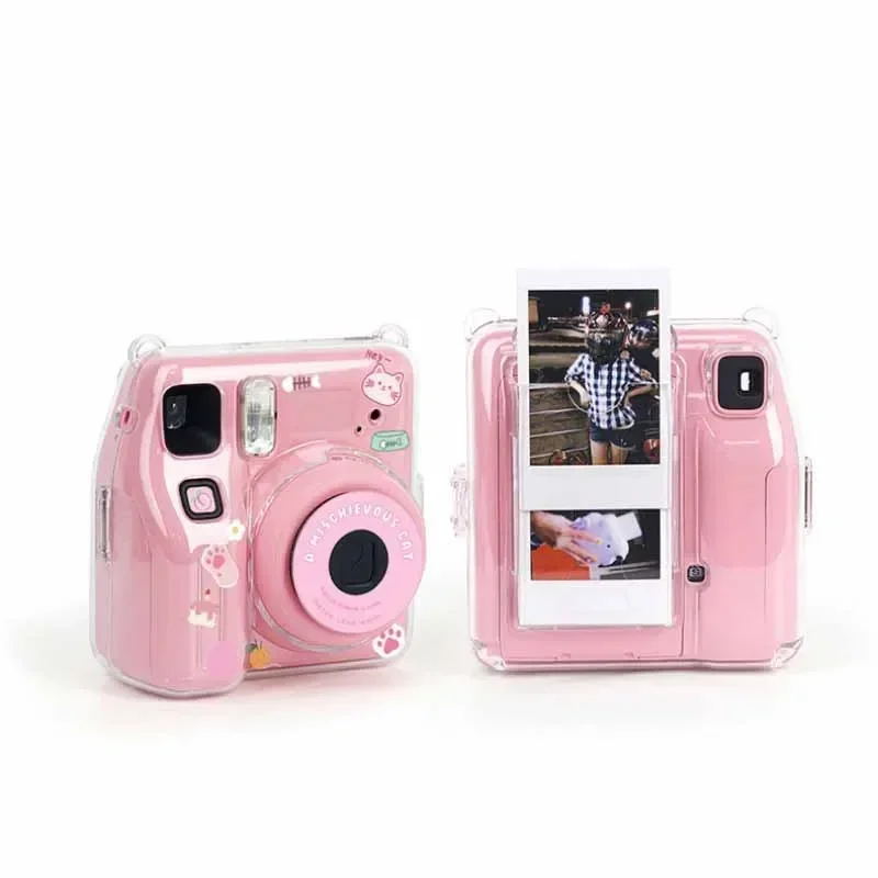 

Transparent Crystal Protective Cover With Photo Storage Instant Camera Case Anti Scratch Shockproof for Fujifilm Instax Mini SE