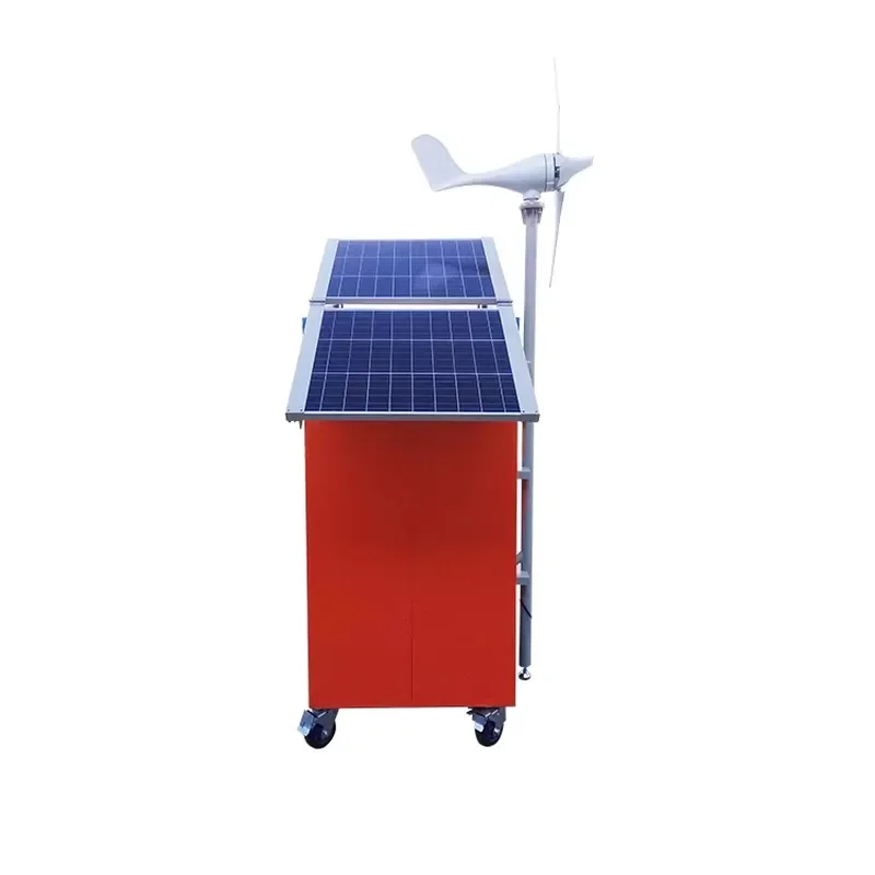 Vertical Axis Home Wind Turbine Generators Lithium Ion Battery 48V Output Efficient Solar Wind Power System