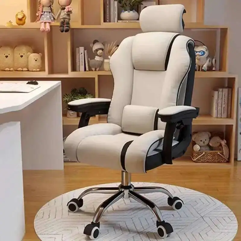 

Swivel Girl Pink Gamer Chair Computer Home Youth Leisure Salon Office Chair Beauty Foot Rest Sillas De Oficina Office Furniture