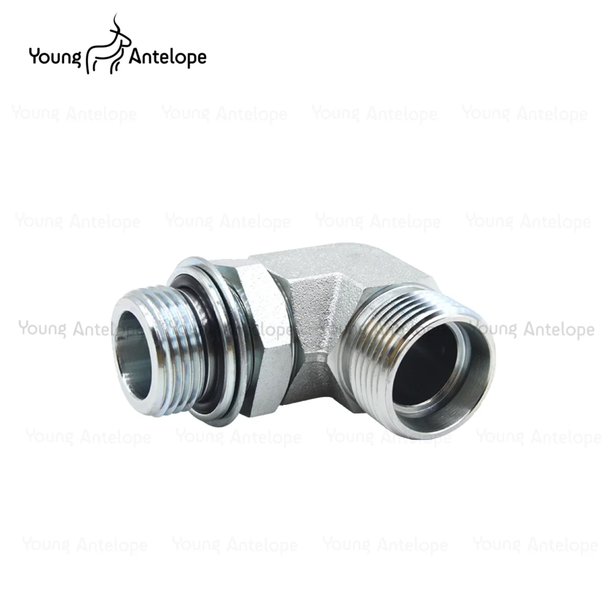 YonghuaStandard 1CH9 Light Hydraulic Adjustable Right Angle Ferrule Transition Fitting 90° Metric Carbon Steel Hydraulic Adapter