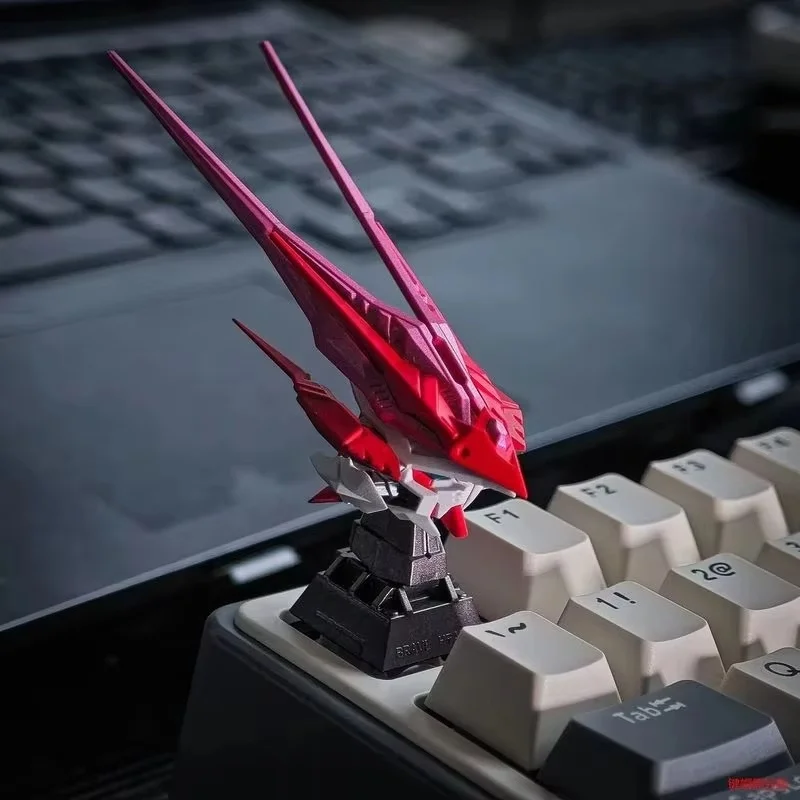 أجزاء تعديل رأس التنين الأحمر Keycap المتوافقة مع MB/MG/Daban لوحة المفاتيح Keycap نموذج أرقام ديكور سطح المكتب