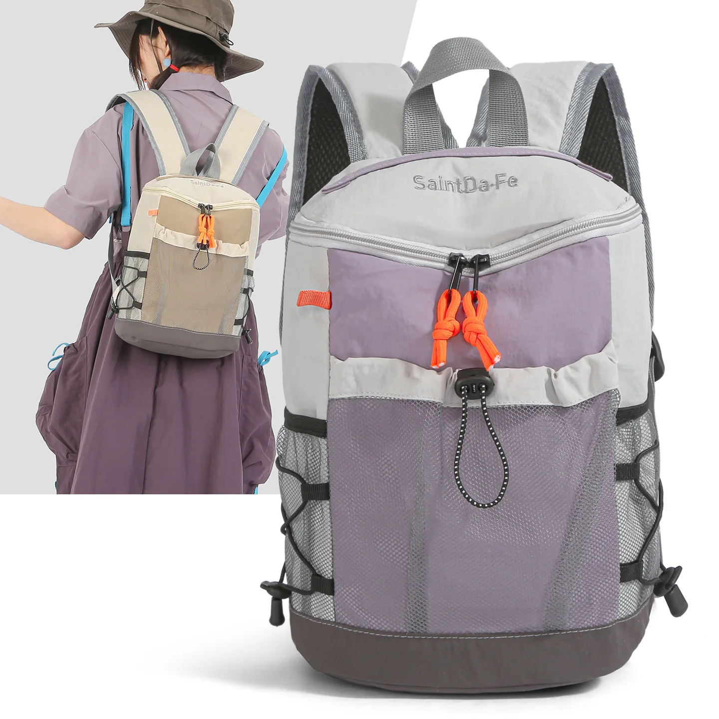 Women Waterproof Wear-resistant Outdoor Backpacks Fashion Causal Large Capacity Travel Backpacks Retro Blue Green Khaki Rucksack