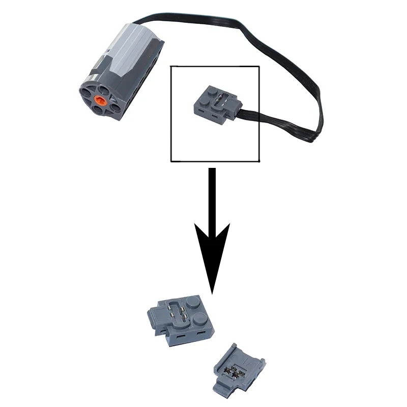Building Blocks 21669 60656 parti tecniche MOC linea motore prolunga cavo di ricambio porta Slot per schede funzione di alimentazione mattoni