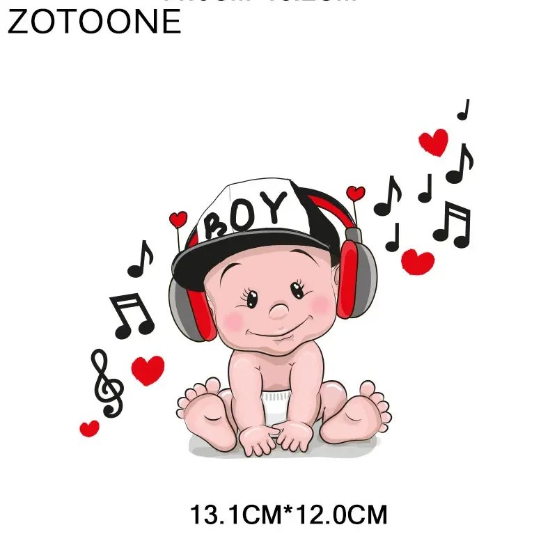 ZOTOONE Cute Baby Bear Owl Iron on Pathes for Clothing DIY Heat Transfers Print on T-shirt Dresses Washable Stickers for Kids  G