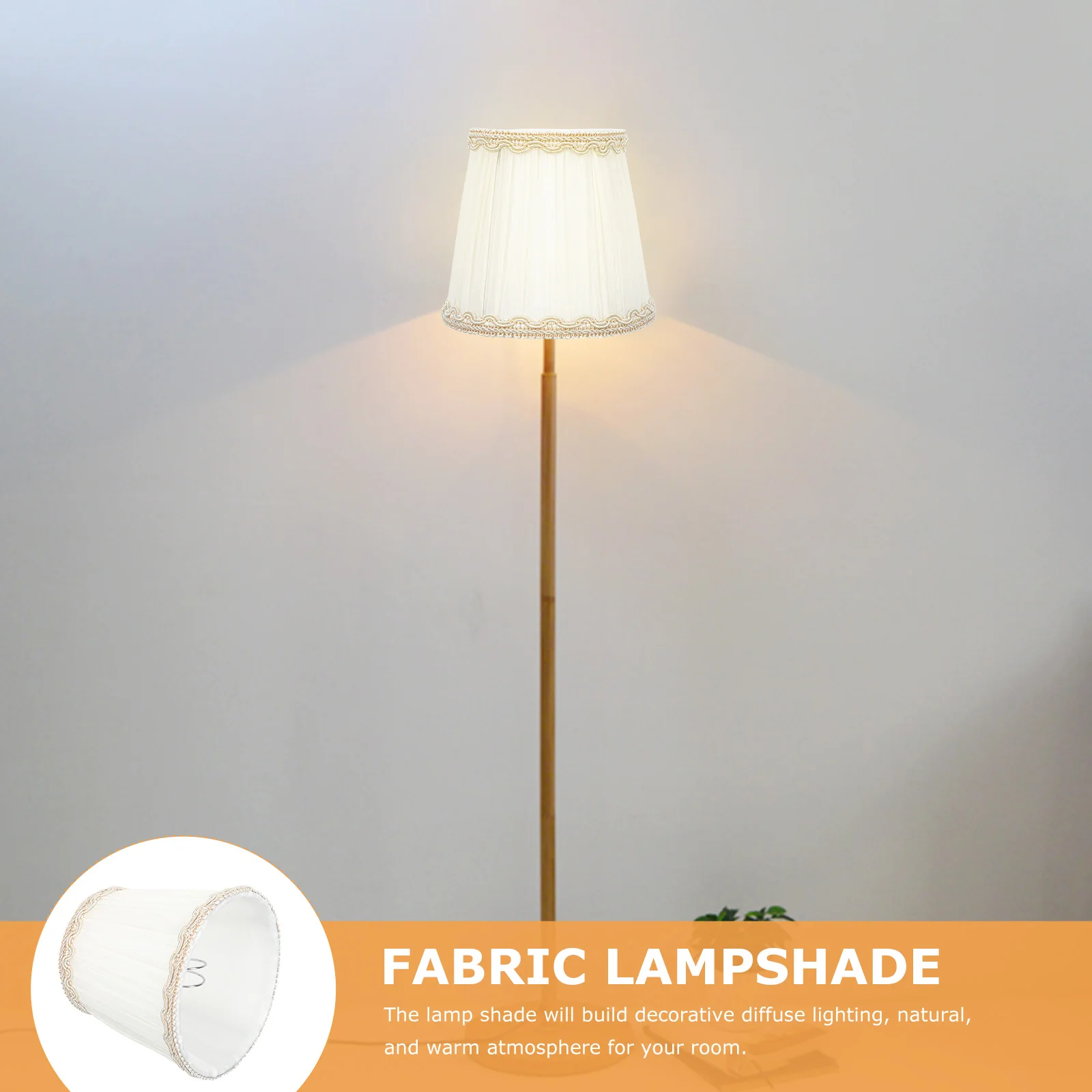 

European Style Lamp Shade Desktop Light Lampshade for Bedroom Living Room Decor Iron Stand Easy Install Floor Lamp Shades