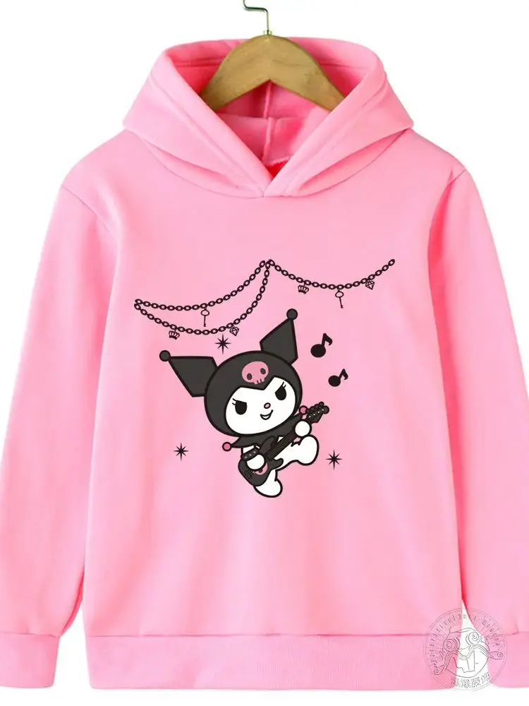 2024 Spring Fall Hoodie Girls Kids Cartoon Clothing Kids Boys Sweatshirt Comic Hoodie Baby Toddler Casual Kouromi Cute Top