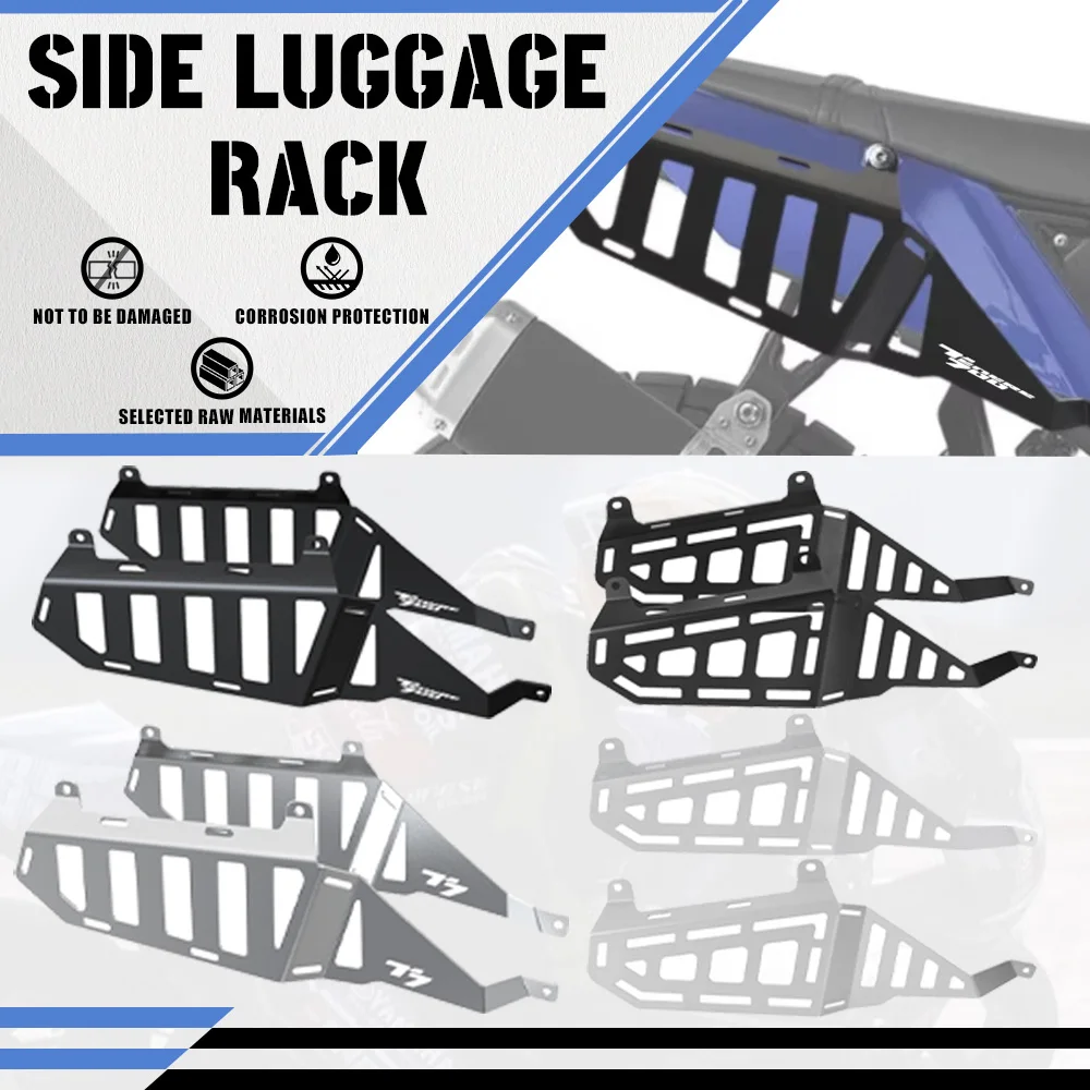 

Motorcycle For Yamaha Tenere 700 / T7 / T700 2020 2021 2022 2023 2024 2025 Side Luggage Rack Saddle Support Bag Carrier Rack Kit