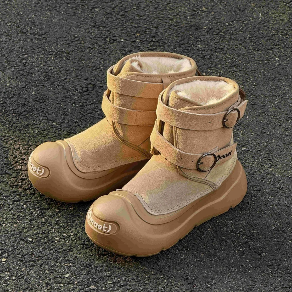 women Smile Thick Soled Warm And Waterproof Snow boots