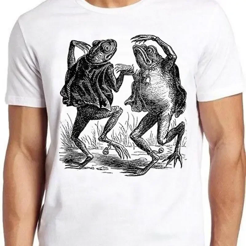 Toad Demons Dancing Frog Art Painting Meme Movie Funny Gift Tee T Shirt C1140