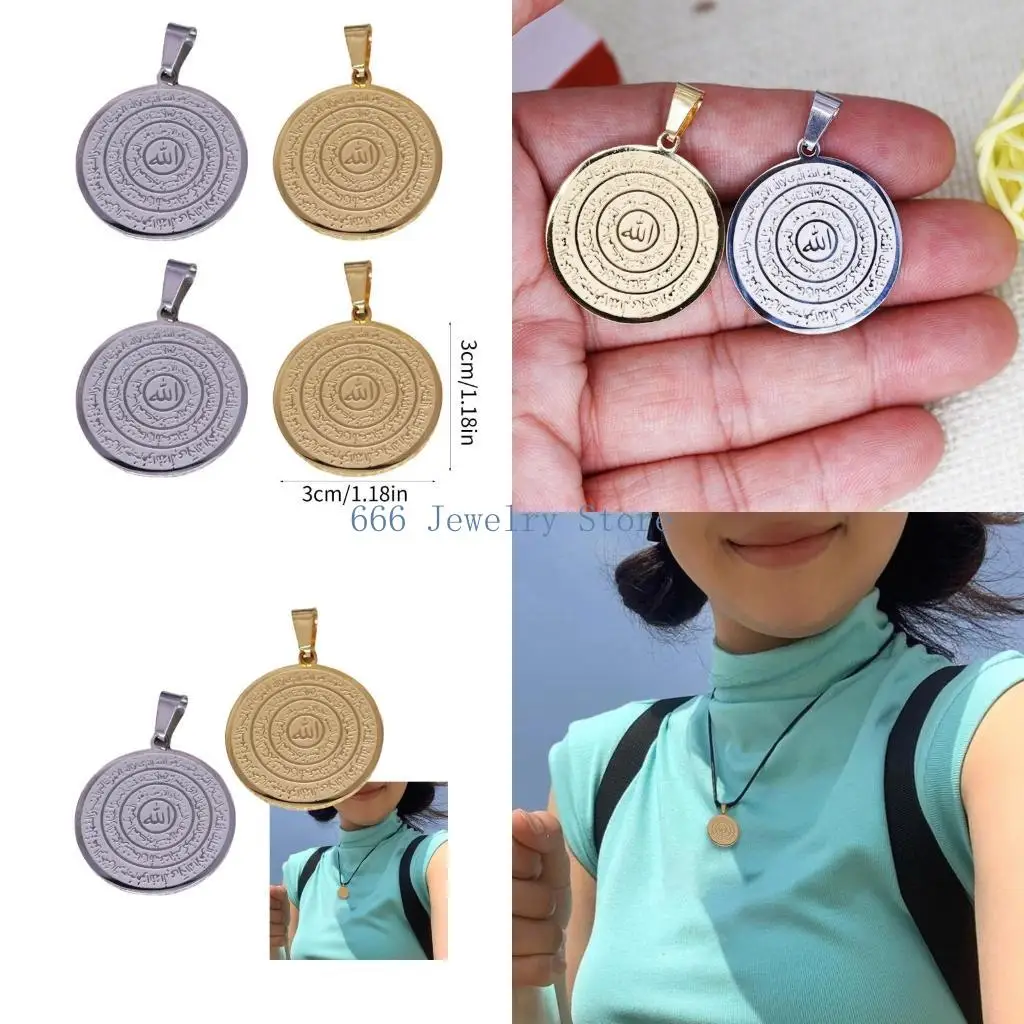 

F2TD Stainless Steel Egyptian Eye Stylish Pendants Adjustable Length Set of 4