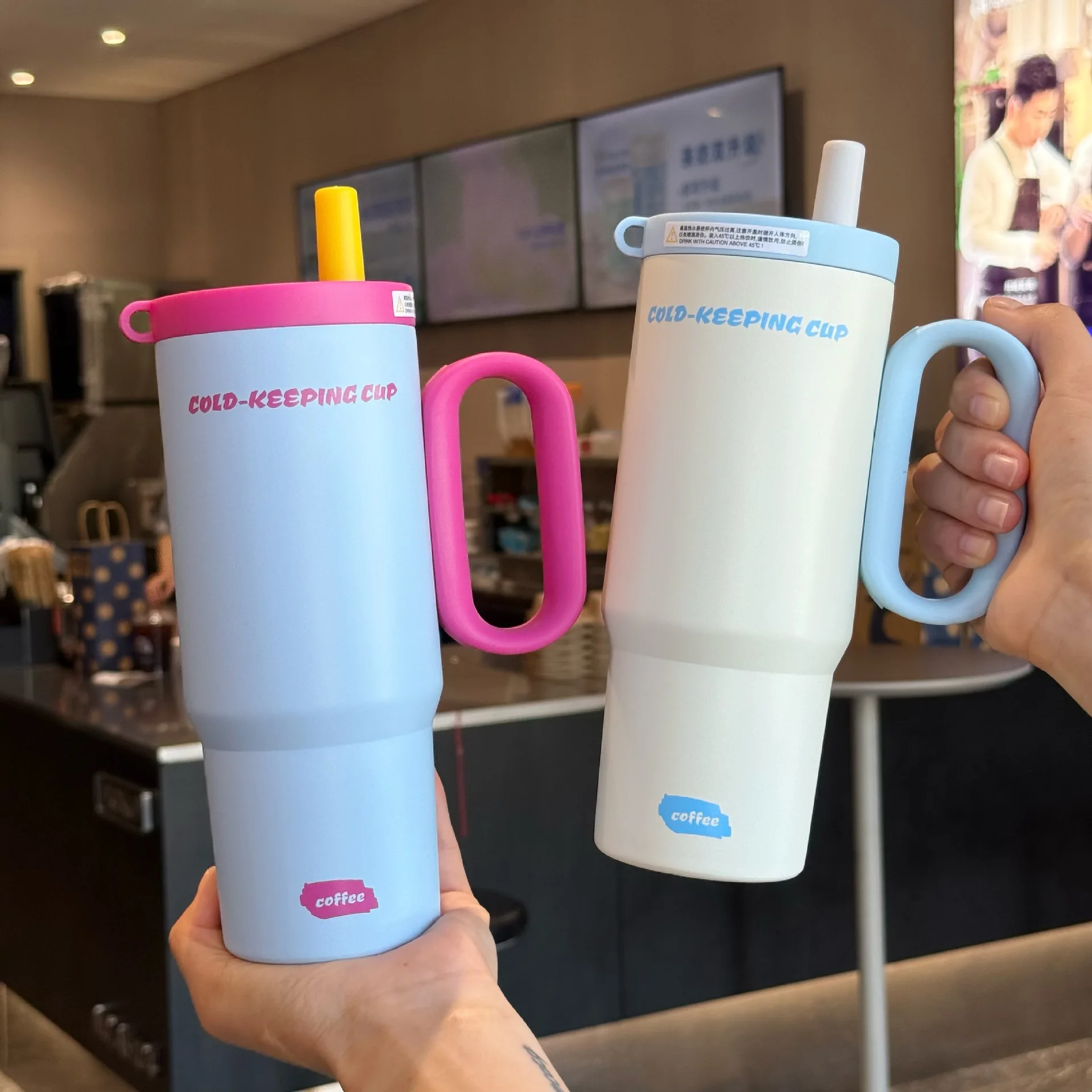 

Stainless Steel Tumbler Mug Vacuum Flasks Insulated Coffee Cup Large Capacity Travel Thermos Cups Thermal Water Bottle for Tea