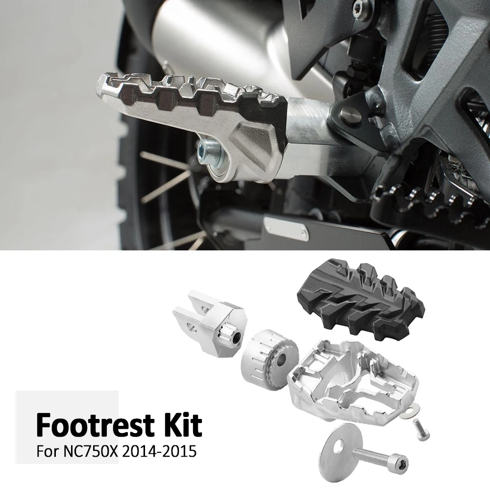 

Для Honda NC 750 X NC750X 2014 2015: Комплект алюминиевых расширяемых подножек для водителя с зубчатыми креплениями