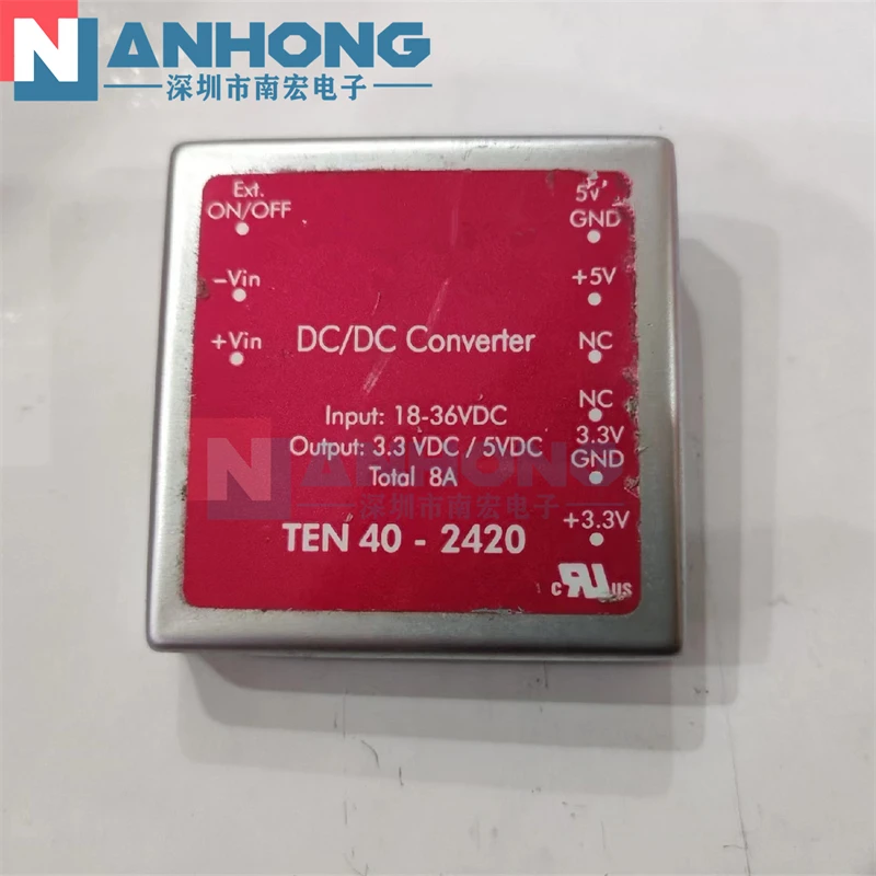 

TEN40-2420 DC-DC Power-Module Original New INPUT:18-36VDC Output:3.3VDC/5VDC Total:8A