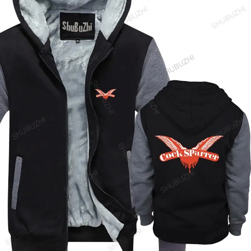 

Men thick hoodies pullover COCK SPARRER CLASSIC WINGS LOGO warm hoody homme bigger size fleece hoody male warm coat