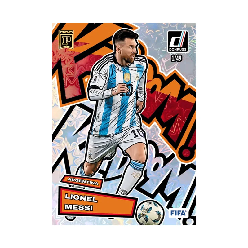 محلية الصنع لتقوم بها بنفسك بانيني فيفا كأس العالم لكرة القدم سلسلة ليونيل ميسي التوقيع جمع بطاقة اللعب هدية #3