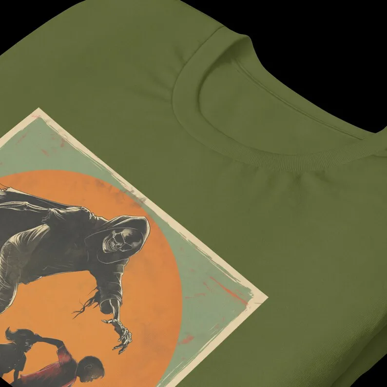 Retro Haunted Horror Vintage Skeleton Tee