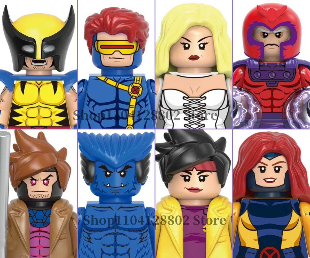 

G0166-2025 New Marvel brick toys Cyclops Magneto children's MINI building block toys holiday party gifts doll toys