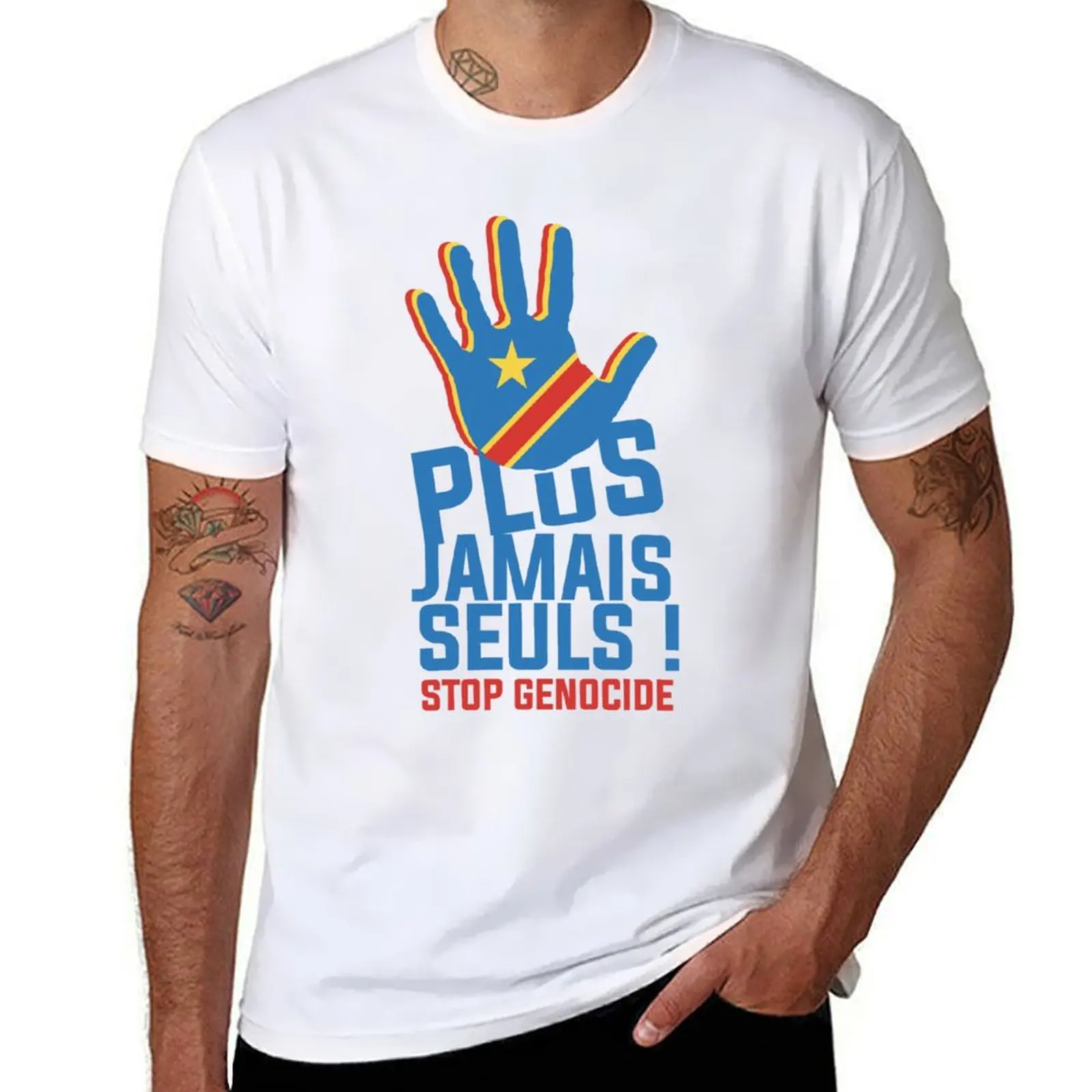 

Congo libre - Never Alone T-Shirt g man t shirts for men black cotton t-shirt plain for man package T-Shirt