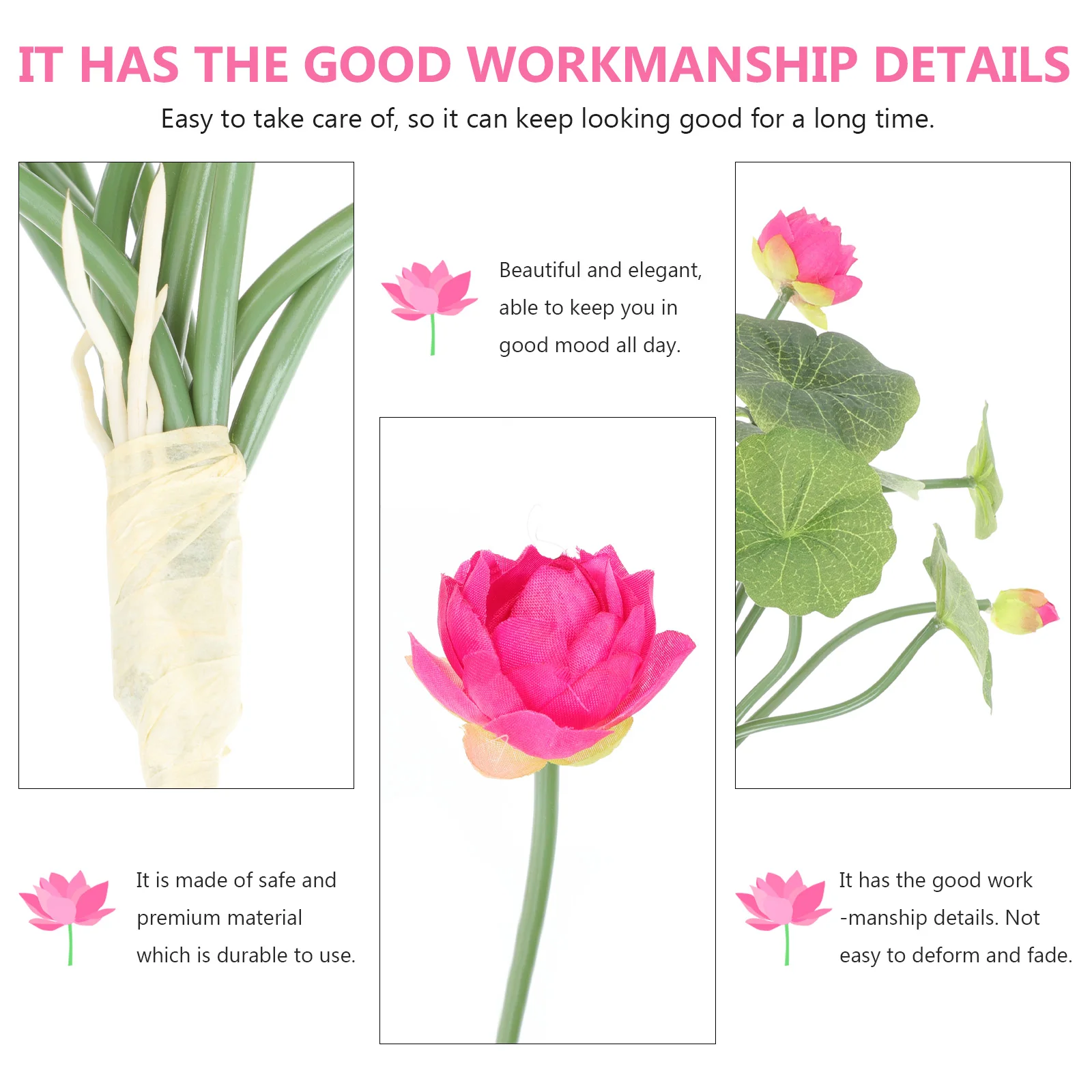 

2pcs Artificial Simulation Adornment For Home Bedroom Living Room Summer Decoration Elegant Fake Flower Prop Scene Ornament