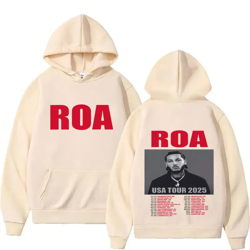 ألبوم جديد جولة 2025 هاراجوكو هوديس موضة فضفاضة مريحة فضفاضة الجمالية بلوزات الصوف الرجال النساء المتضخم القمم الشارع الشهير