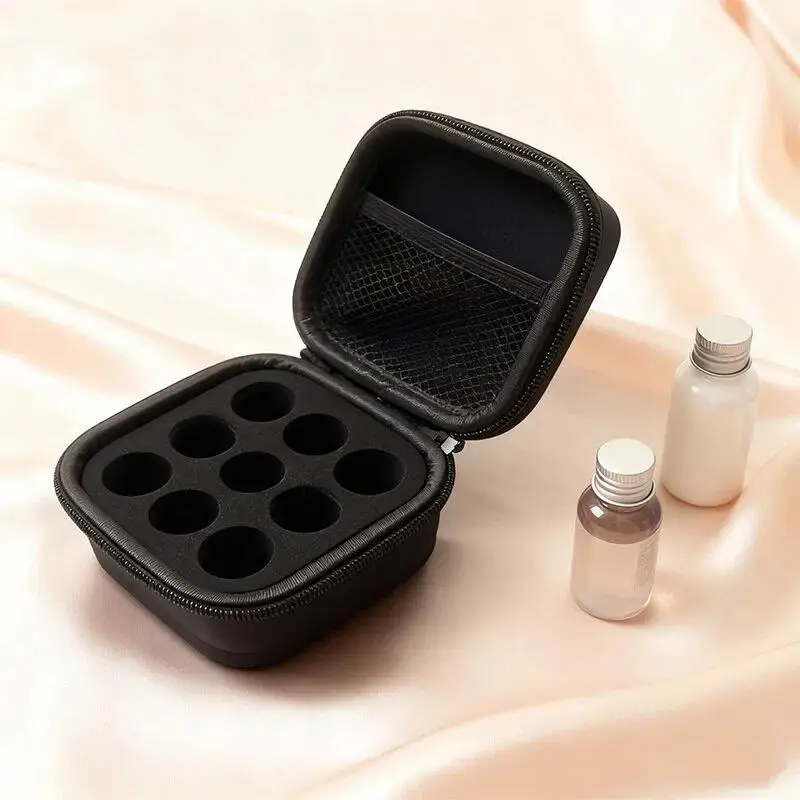 3ML Insulin-Aufbewahrungstasche mit 9 Fächern, wasserdichte Tragetasche für ätherische Öle, Reißverschluss, verschleißfester Insulin-Organizer – Detail 1