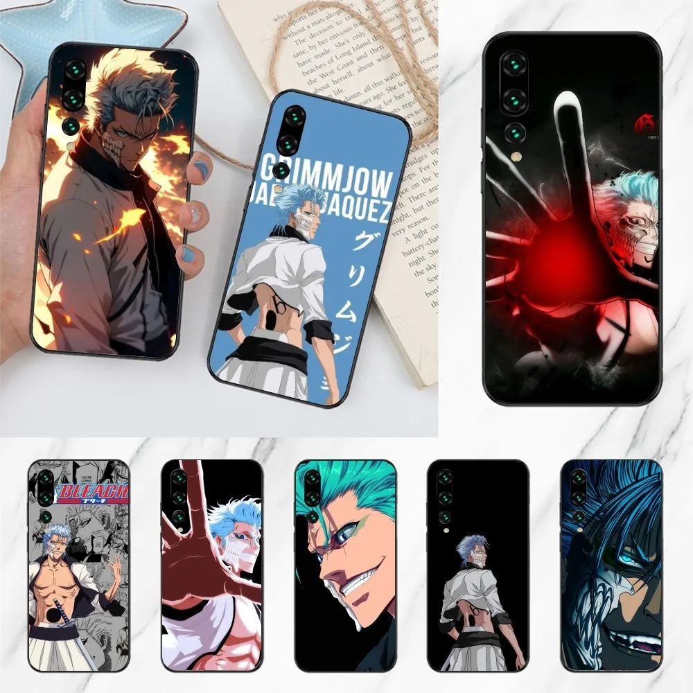 Bleach Grimmjow Mobile Cell Phone Case for Huawei P50 P40 P30 Pro Lite P Smart 2021 2019 Magic 3 Black Soft Phone Cover Funda