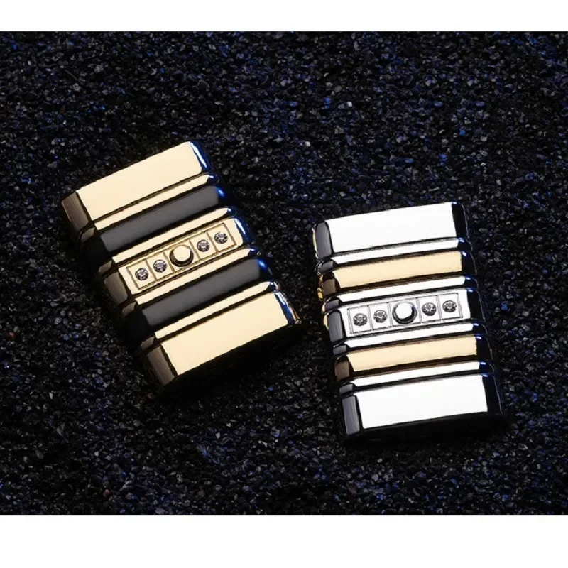 Diamond-encrusted Decorative Lighter Metal Reflective Mirror Smoking Fitting Smoking Accessories Lighters Smoking Cool Gadgets