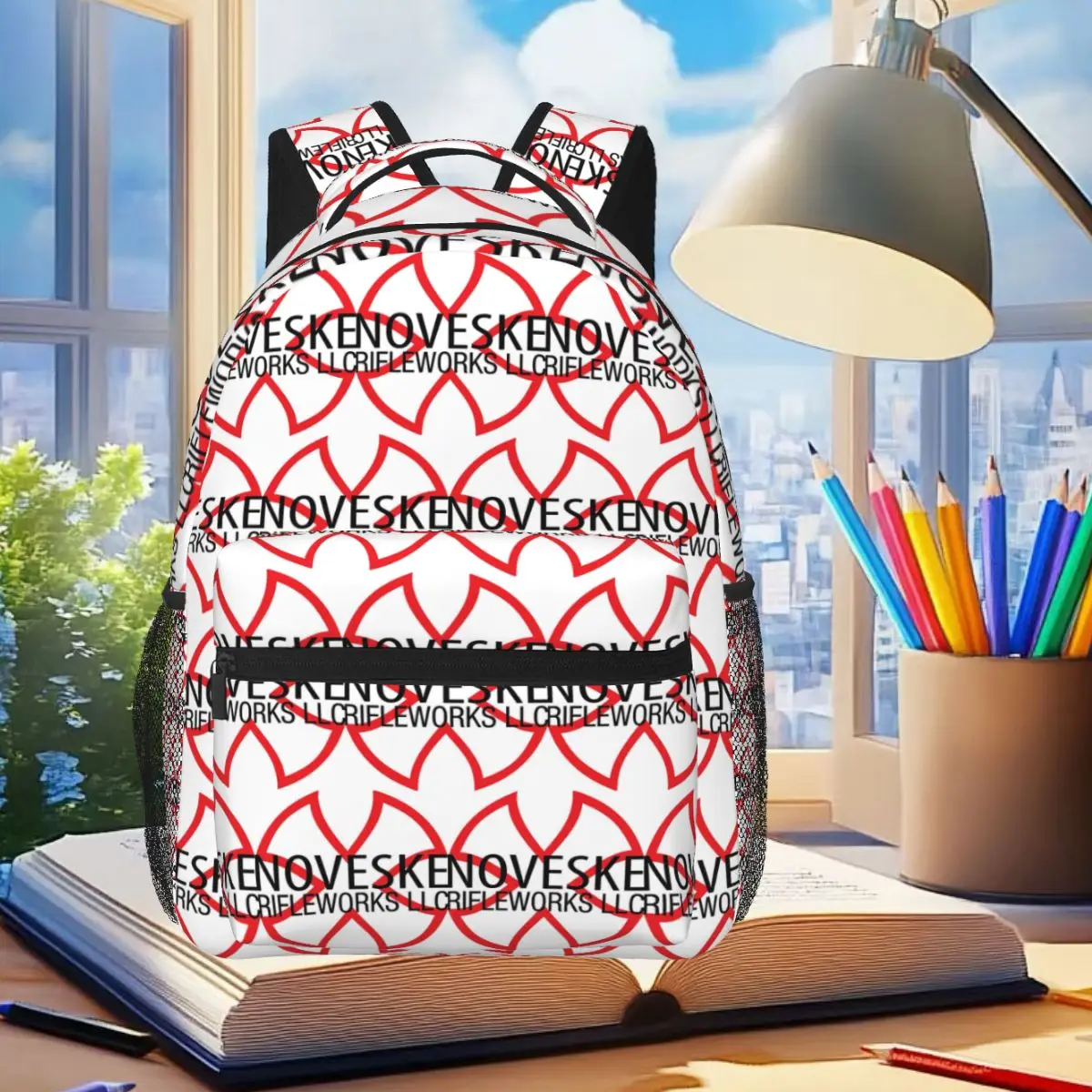 NOVESKE RIFLEWORKS Backpack Student Boys Girls BookBag Kids School Bag Laptop Shoulder Bags for Men Women