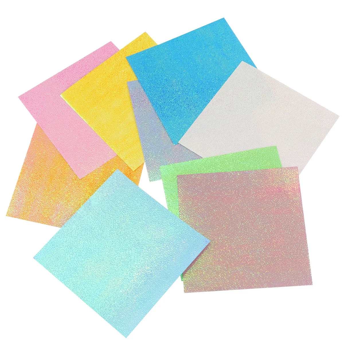 

150pcs 10X10Cm Flashing Origami Pearlescent Folding Sheets For Diy Craft Kids Handmade Projects Shining Paper Crafts Decorative