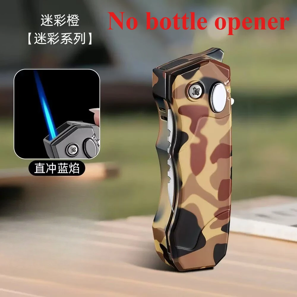 Cool Lighter Tool Metal Lighter Butane Torch Gas Windproof Lighter Smoking Accessories Protection Tool Lighters Smoking - view 6