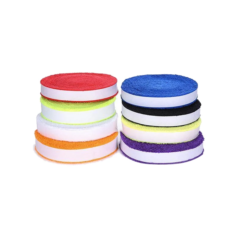 1 confezione 65cm asciugamano colla Grip Badminton racchetta da Tennis overgrip antiscivolo Sweatband Grip Tape