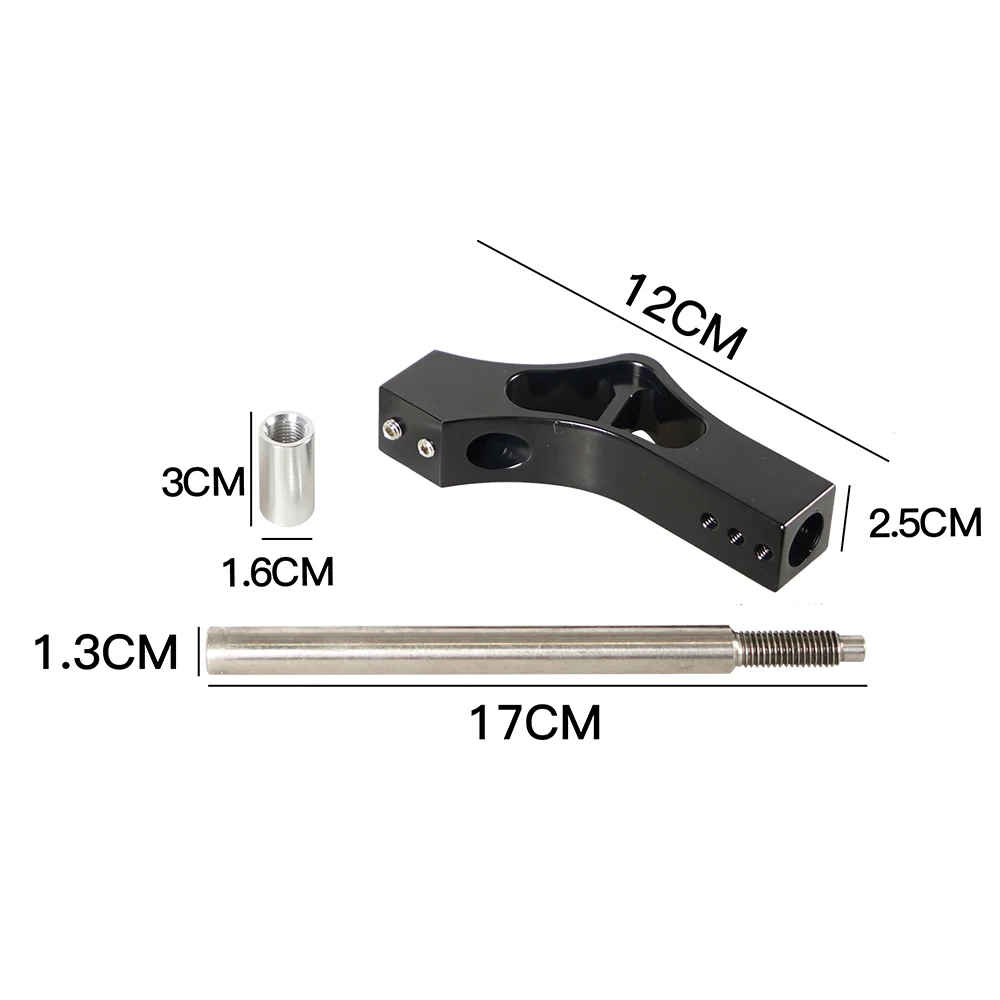 Estensione pomello del cambio in alluminio per auto estensione leva regolabile in altezza cambio universale