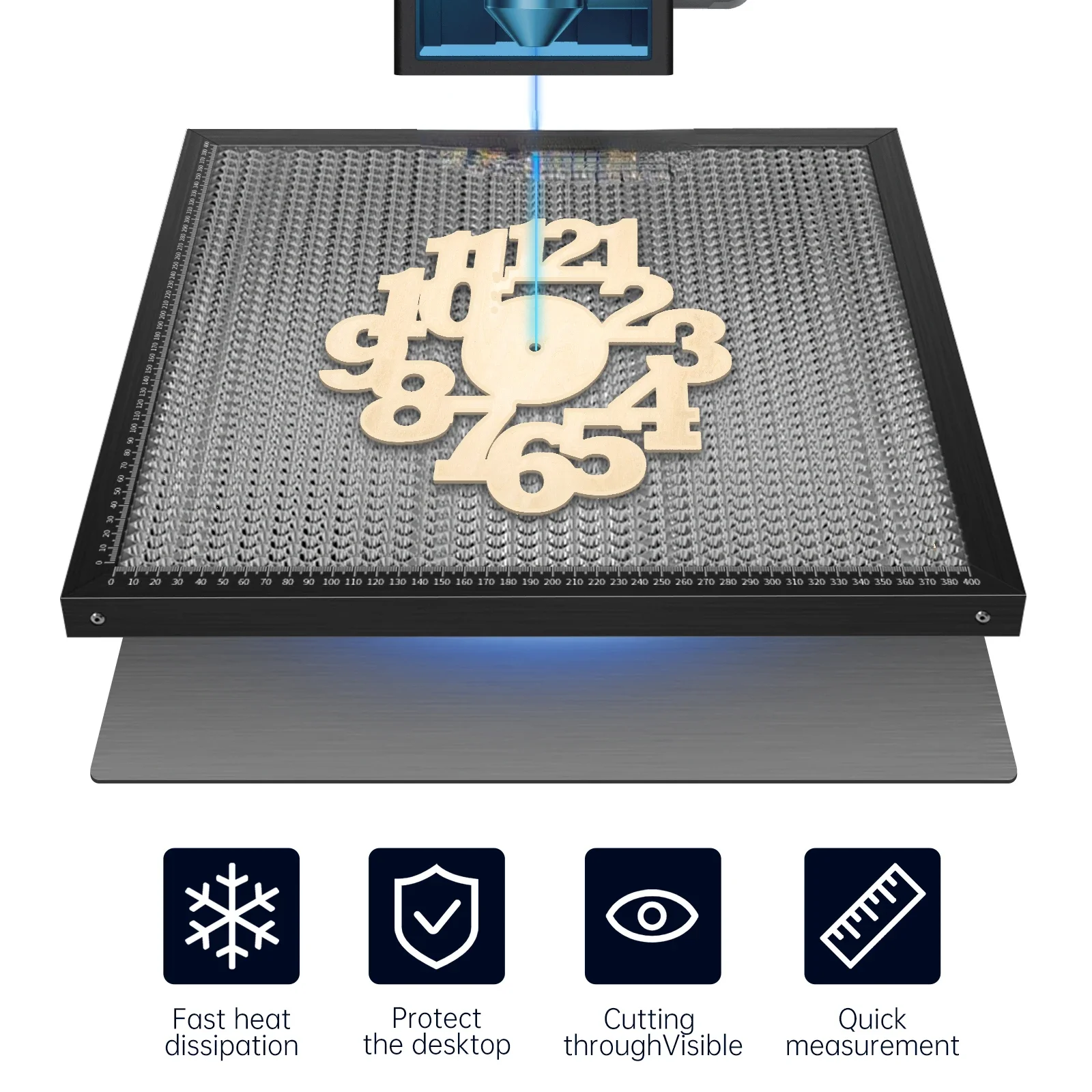 ACMER-E10 Laser Cutting Honeycomb Working Table Board Steel Panel Platform for CO2 Diode Laser Engraver Cutting Machine