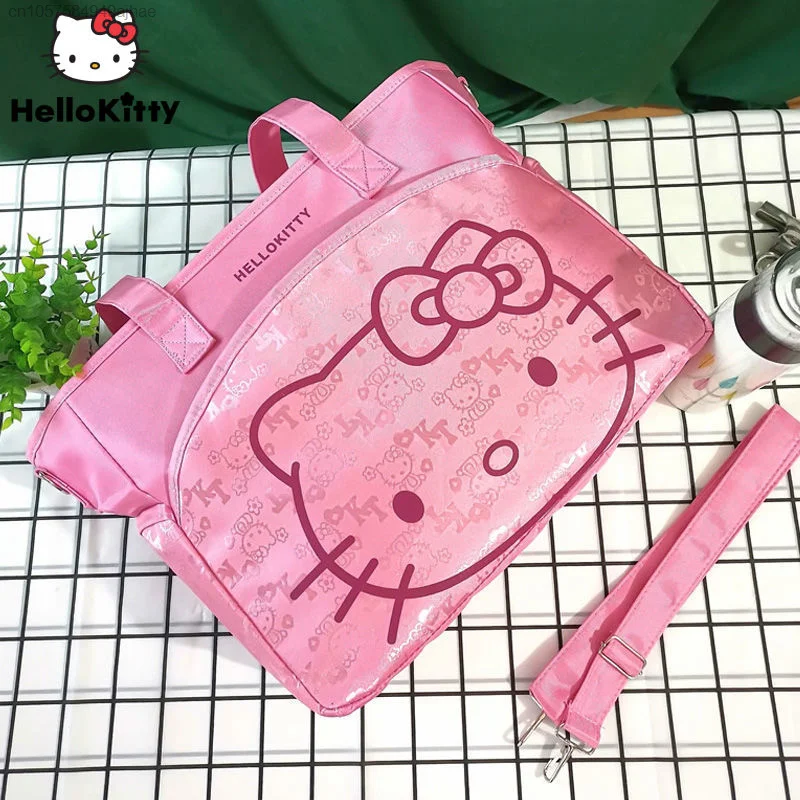 Sanrio-Bolsos de Hello Kitty para mujer, bolso multifuncional de gran capacidad, bandolera de lujo, a la moda