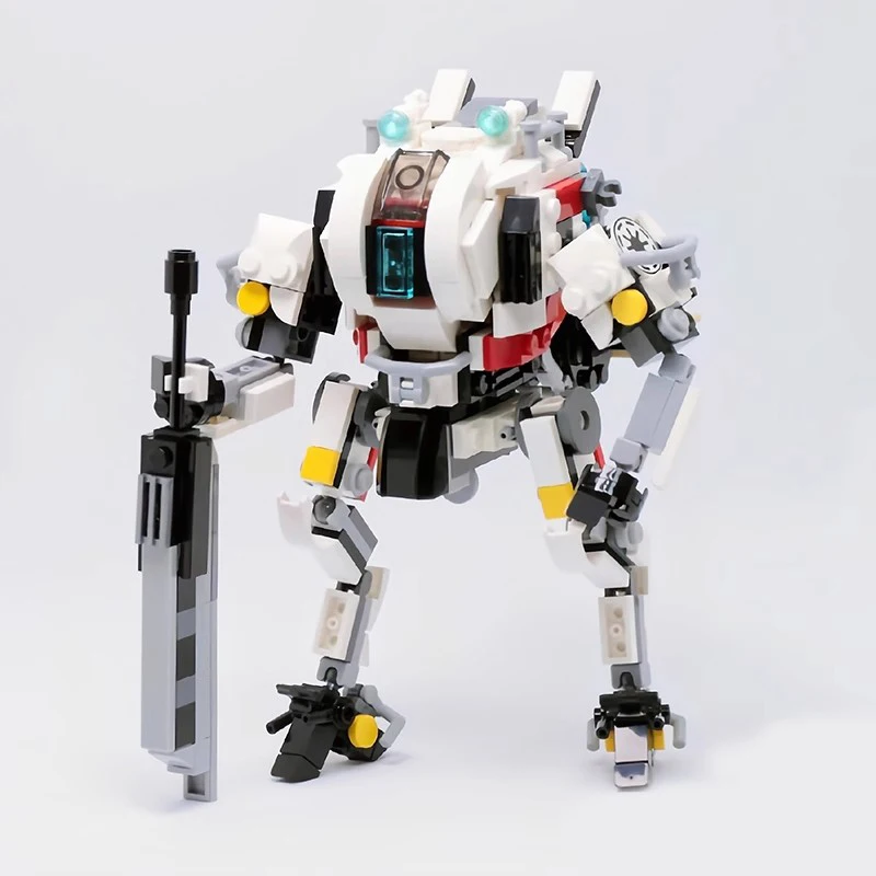 

MOC Hot Game Battle Soldier Exoskeleton Robot Building Block Kit Ronin-Class Titan Mecha Model Kid Puzzle Toys Boy Birthday Gift