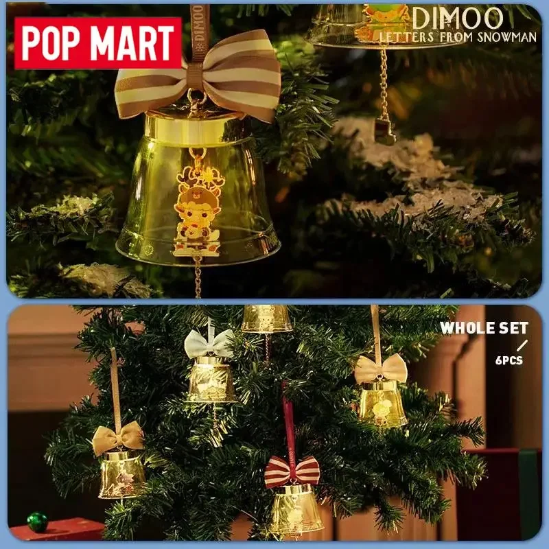 

POP MART DIMOO буквы из серии «Снеговик» - Рождественская лампочка, глухая коробка, загадочная коробка, игрушки, кавайные украшения, статуэтки для дома