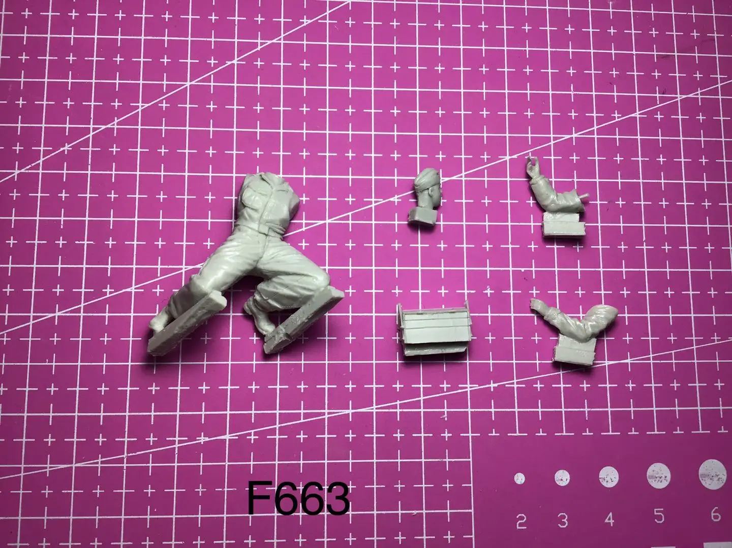 Figurine modèle GK 1/35 résine, kit non assemblé et non peint