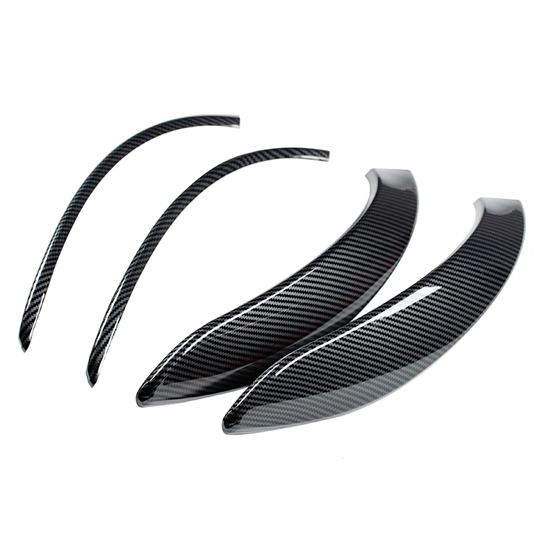 4Pcs Interior Door Handle Cover Trim Carbon Fiber Look For BMW 3 Series F30 F31 2012-2019 3GT F34 2013-2019 F33 F36 2014-2019