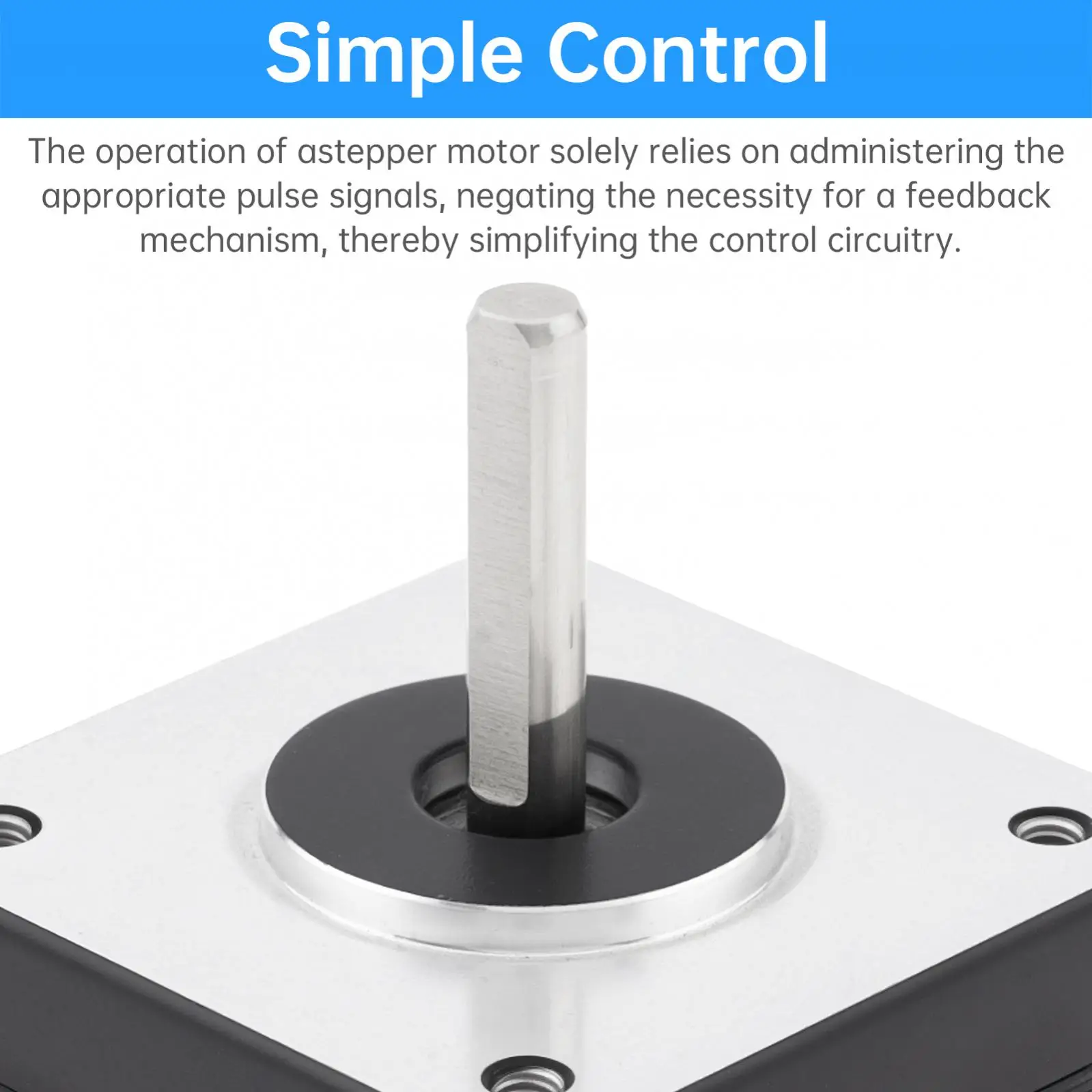 Nema17 Stepper Motor 40MM Bipolar 2A 48N.cm 42 Motor 2 Phase 4 Wire Bipolar Stepper Motor 1.8 Degree for DIY CNC 3D Printer