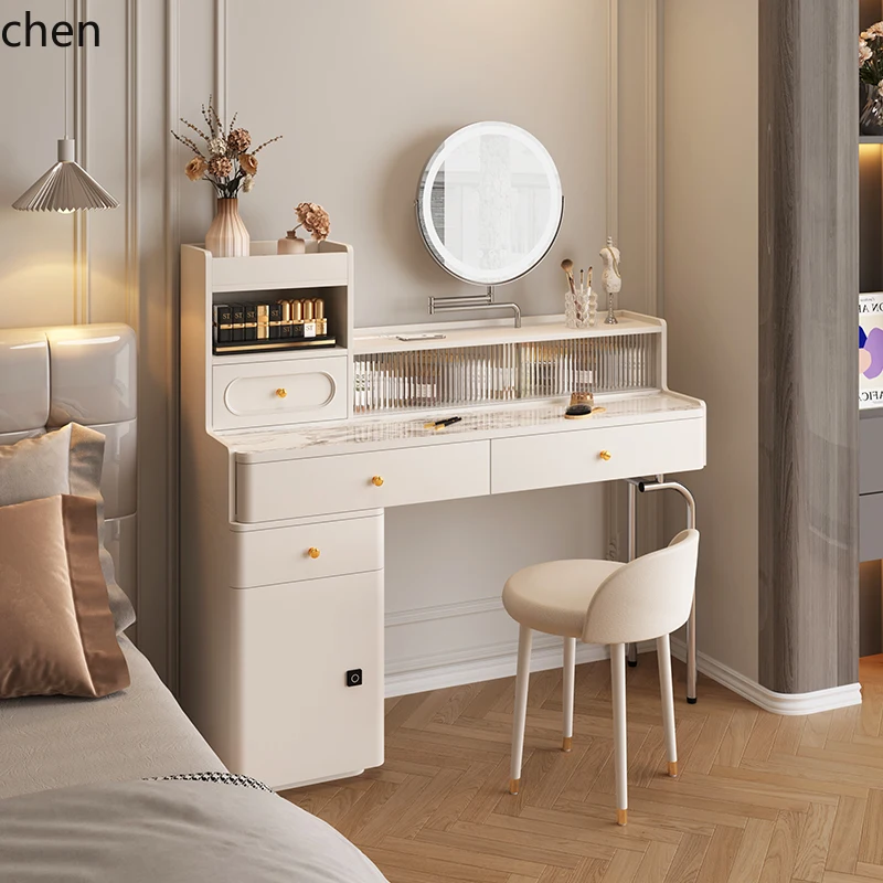 

ZML solid wood dresser bedroom dressing table desk modern simple new makeup table