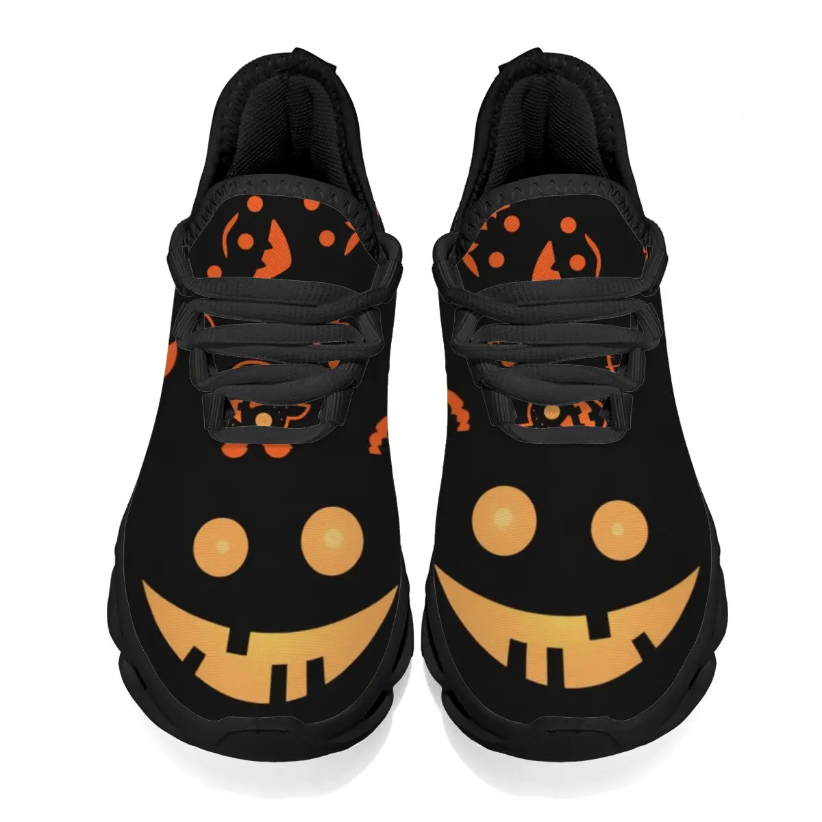 

Sneakers for Boys Halloween Cartoon Running Sneakers Casual Shoes for Girls Colorful Pumpkin Print Light Mesh Platform Shoes