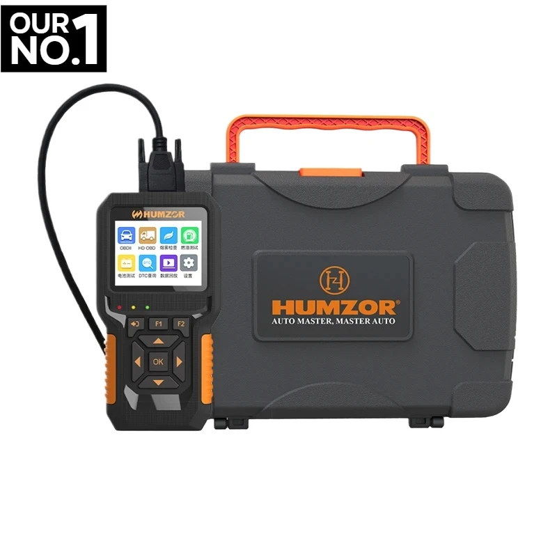 HUMZOR NC610 12V/24V Code Reader OBDII Scanner for Scania/J1939 Truck, Automotive Diagnostics Tool with Engine Diagnostic System